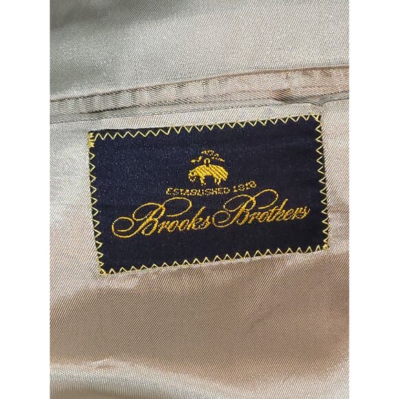 Brooks Brothers Blazer Men Sz 44 L Plaid Office Formal Designer Italy Workwear‎ - Picture 9 of 11